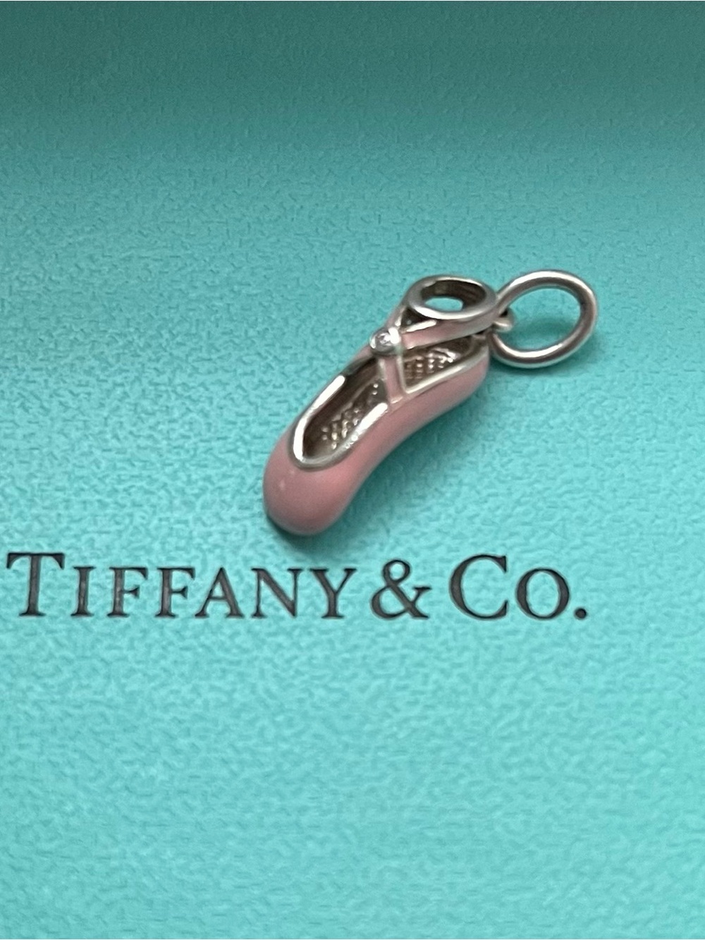 Tiffany Enamel Ballet Slipper Charm